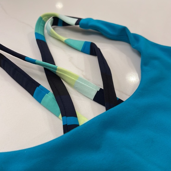 Lululemon Energy Bra Surge Black and Assorted stripe Surge - Picture 5 of 10